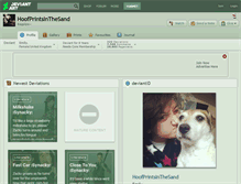 Tablet Screenshot of hoofprintsinthesand.deviantart.com