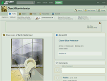 Tablet Screenshot of giant-blue-anteater.deviantart.com