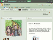 Tablet Screenshot of cleris4ever.deviantart.com