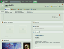Tablet Screenshot of legiondude04.deviantart.com