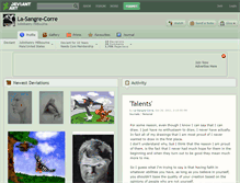 Tablet Screenshot of la-sangre-corre.deviantart.com