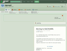 Tablet Screenshot of pigeongirl.deviantart.com