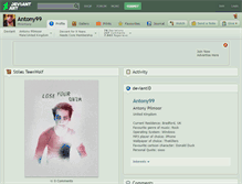 Tablet Screenshot of antony99.deviantart.com