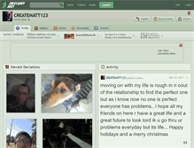 Tablet Screenshot of creatematt123.deviantart.com