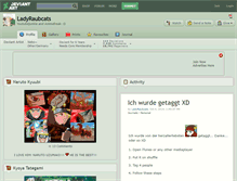 Tablet Screenshot of ladyraubcats.deviantart.com