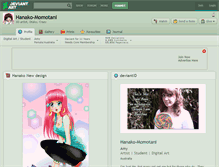 Tablet Screenshot of hanako-momotani.deviantart.com