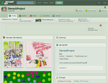 Tablet Screenshot of dieneckproject.deviantart.com