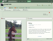 Tablet Screenshot of horsegirl-kate.deviantart.com