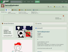 Tablet Screenshot of damneddaybreaker.deviantart.com