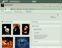 Tablet Screenshot of god-of-chaos.deviantart.com