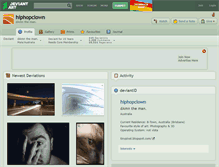 Tablet Screenshot of hiphopclown.deviantart.com