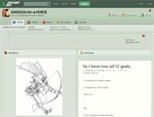 Tablet Screenshot of kingdom-for-a-horse.deviantart.com