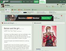 Tablet Screenshot of mrsnox.deviantart.com