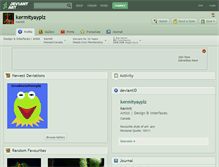 Tablet Screenshot of kermityayplz.deviantart.com
