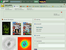 Tablet Screenshot of louk-seton.deviantart.com