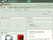 Tablet Screenshot of cranberries.deviantart.com