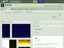 Tablet Screenshot of minimalists.deviantart.com
