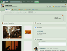 Tablet Screenshot of horatioplz.deviantart.com