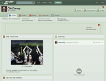 Tablet Screenshot of clintcarney.deviantart.com