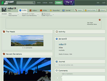 Tablet Screenshot of mike19.deviantart.com