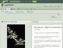 Tablet Screenshot of ladyofshadow.deviantart.com