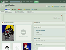 Tablet Screenshot of imoohtoonice.deviantart.com