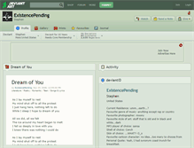 Tablet Screenshot of existencepending.deviantart.com