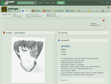 Tablet Screenshot of petergao.deviantart.com