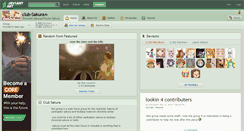 Desktop Screenshot of club-sakura.deviantart.com