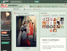 Tablet Screenshot of club-sakura.deviantart.com