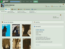 Tablet Screenshot of linkin-monroe.deviantart.com
