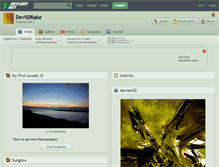 Tablet Screenshot of devildrake.deviantart.com
