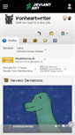 Mobile Screenshot of ironheartwriter.deviantart.com