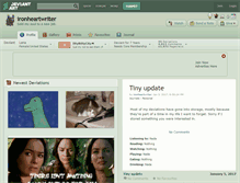 Tablet Screenshot of ironheartwriter.deviantart.com