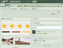 Tablet Screenshot of kid-fear.deviantart.com