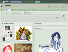 Tablet Screenshot of megachix.deviantart.com