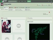 Tablet Screenshot of princejupiter.deviantart.com