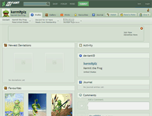 Tablet Screenshot of kermitplz.deviantart.com
