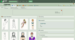 Desktop Screenshot of magamaga.deviantart.com