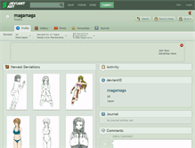 Tablet Screenshot of magamaga.deviantart.com