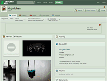 Tablet Screenshot of ninjajohan.deviantart.com