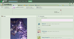 Desktop Screenshot of cursedbunny.deviantart.com