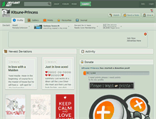 Tablet Screenshot of kitsune-princess.deviantart.com