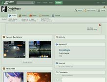 Tablet Screenshot of ovejanegra.deviantart.com