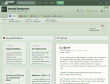 Tablet Screenshot of melodictendancies.deviantart.com