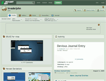 Tablet Screenshot of invaderjohn.deviantart.com