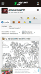 Mobile Screenshot of amoureuse91.deviantart.com