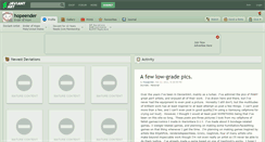 Desktop Screenshot of hopeender.deviantart.com