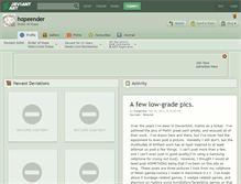 Tablet Screenshot of hopeender.deviantart.com