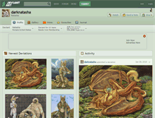 Tablet Screenshot of darknatasha.deviantart.com